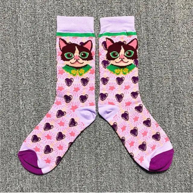 Harajuku Art Scene Crew Socks