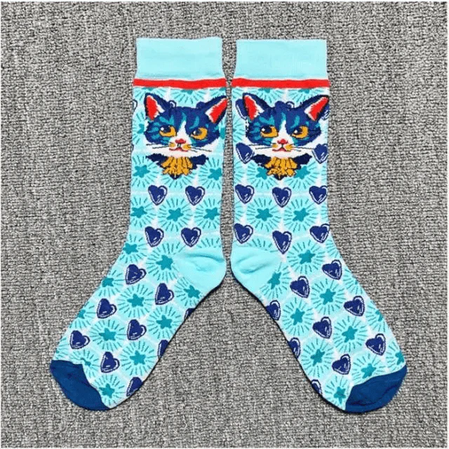 Harajuku Art Scene Crew Socks
