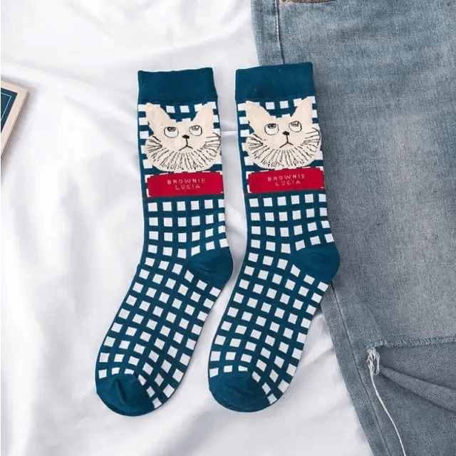 Harajuku Art Scene Crew Socks