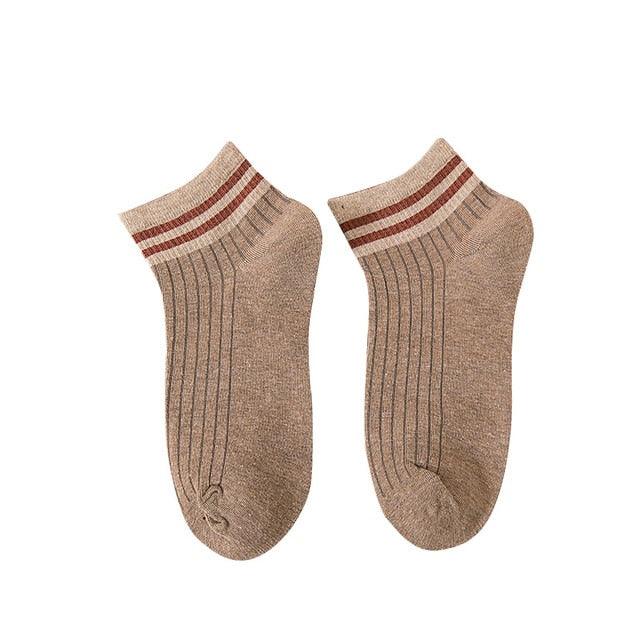 Rainbow Stripe Athletic Crew Socks