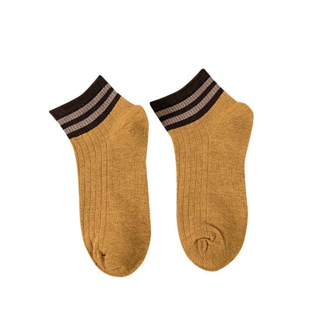 Rainbow Stripe Athletic Crew Socks