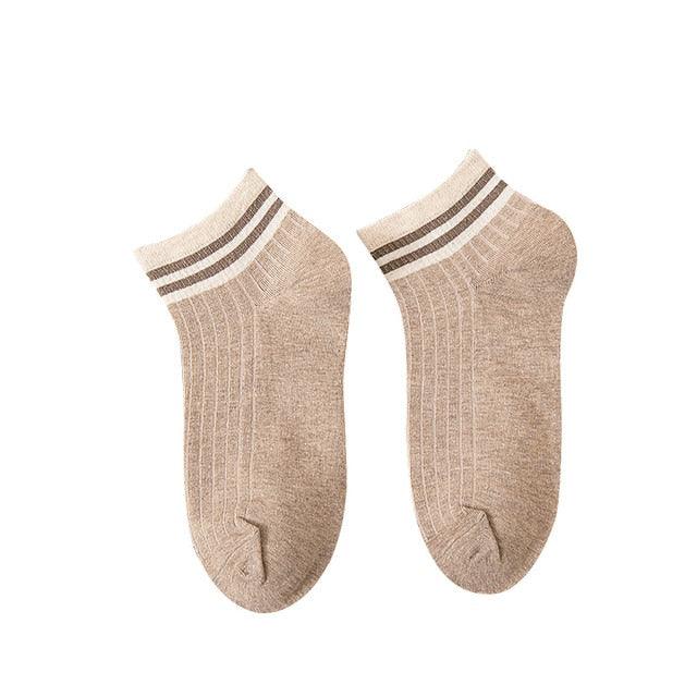 Rainbow Stripe Athletic Crew Socks