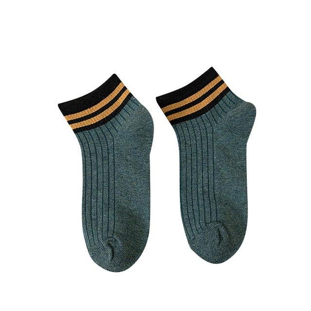 Rainbow Stripe Athletic Crew Socks
