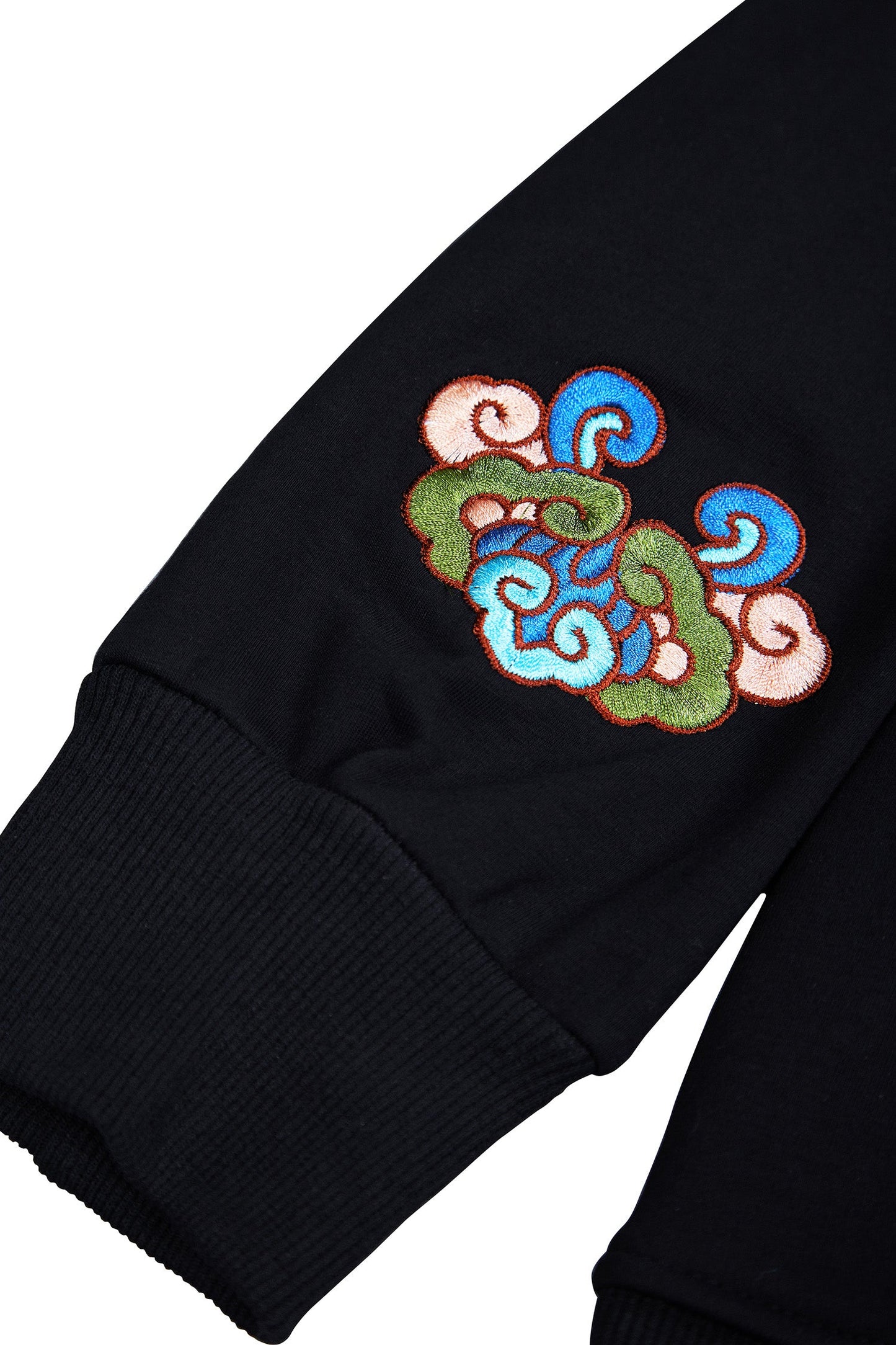 KH9232 Mountains Embroidery Hoodie