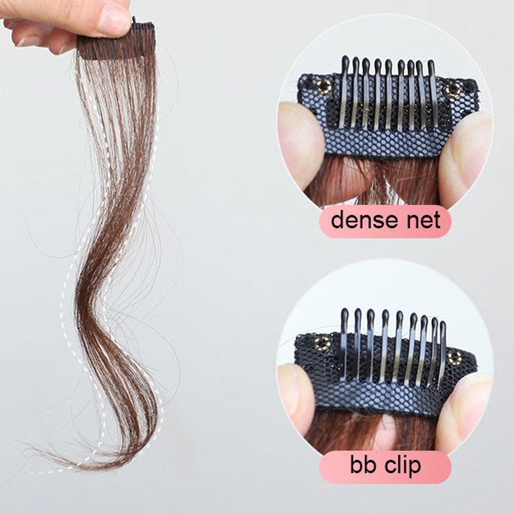 French Clip-In Air Bangs Hairpiece