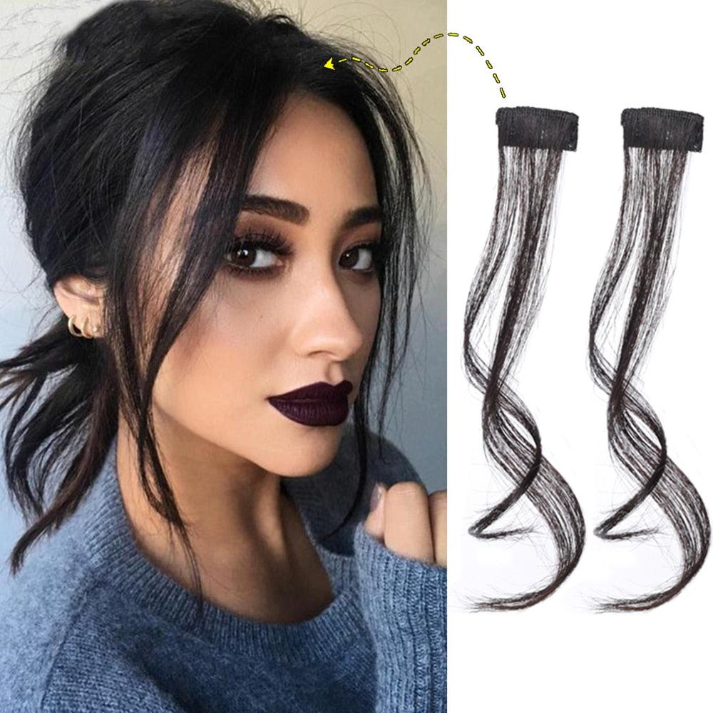 French Clip-In Air Bangs Hairpiece
