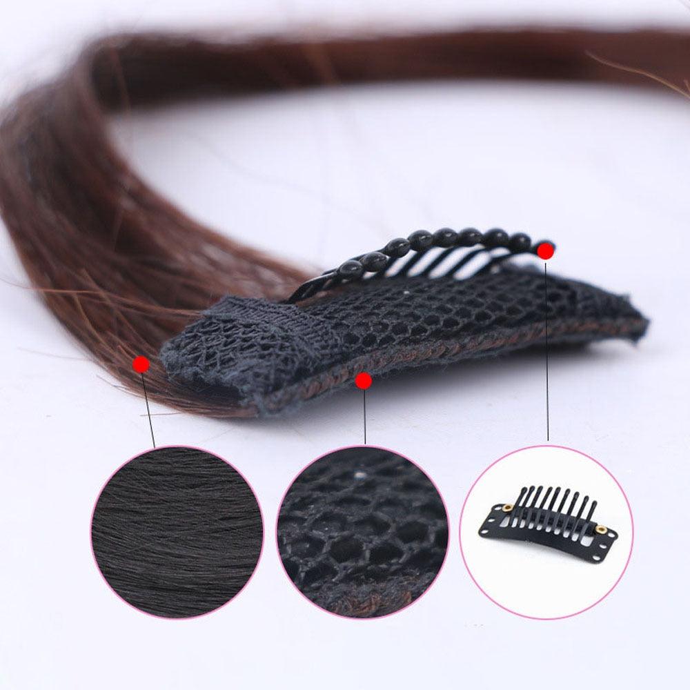 French Clip-In Air Bangs Hairpiece