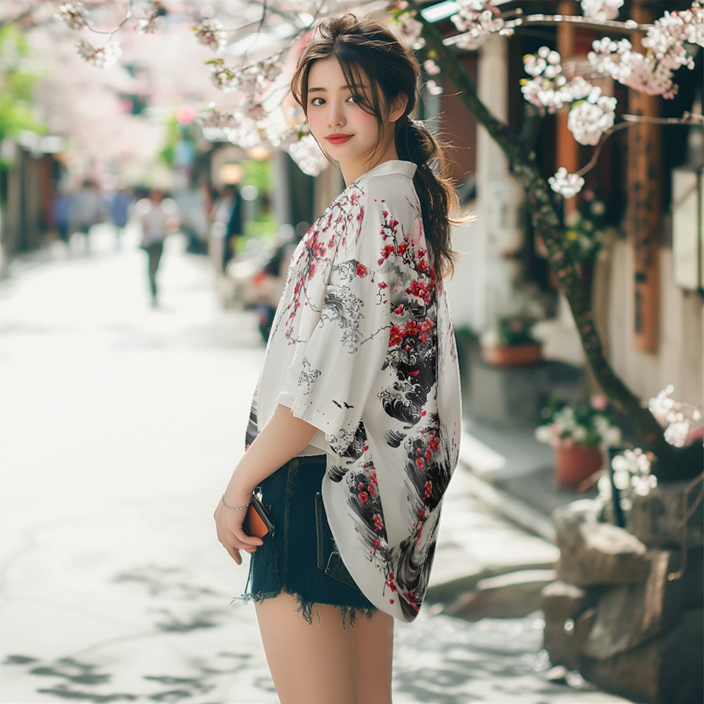 K29 Blossom Waves Kimono
