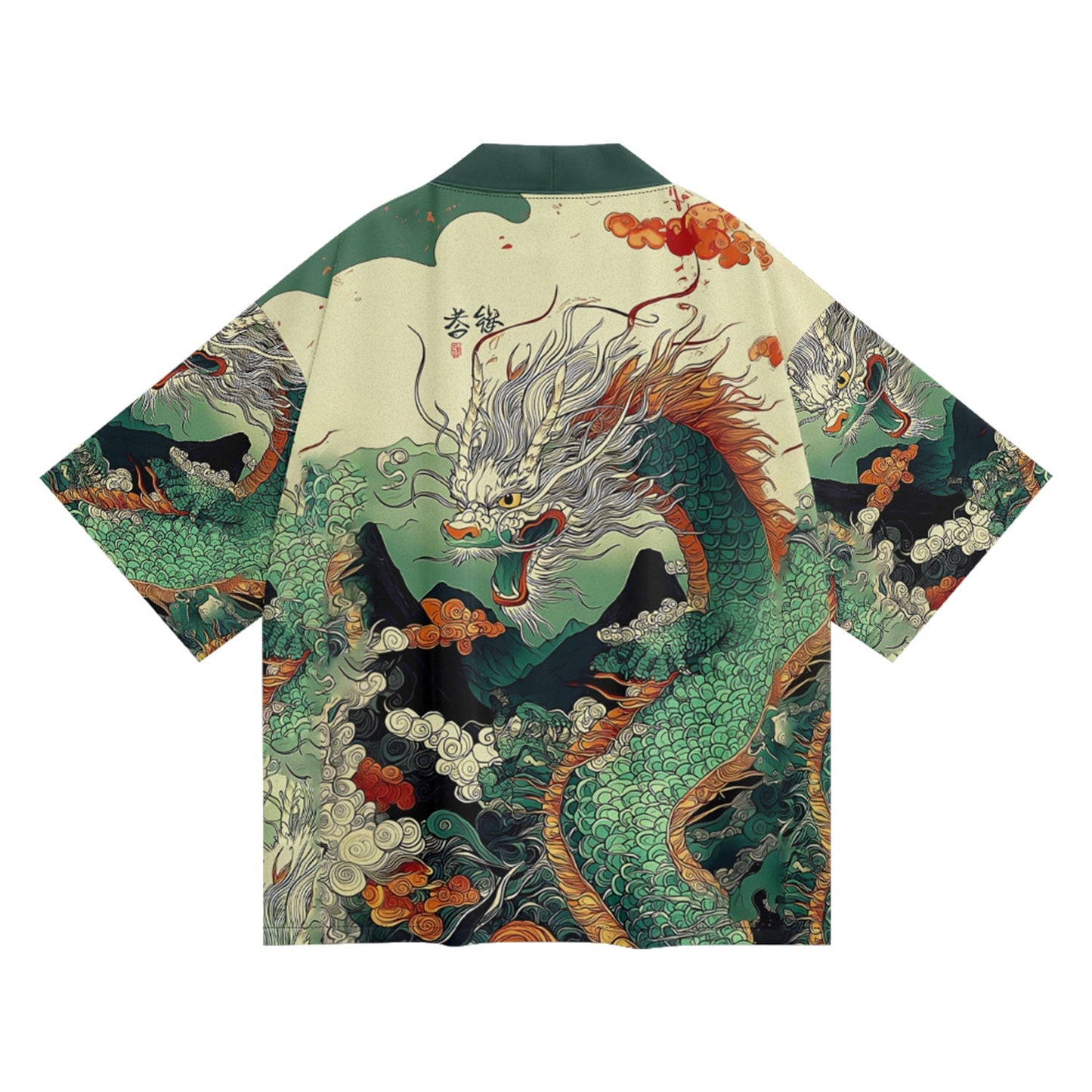 Kimono de dragón verde K32