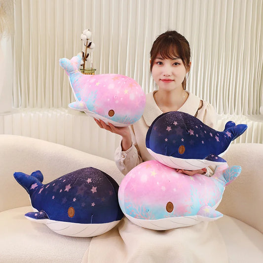 Peluches baleines ciel étoilé