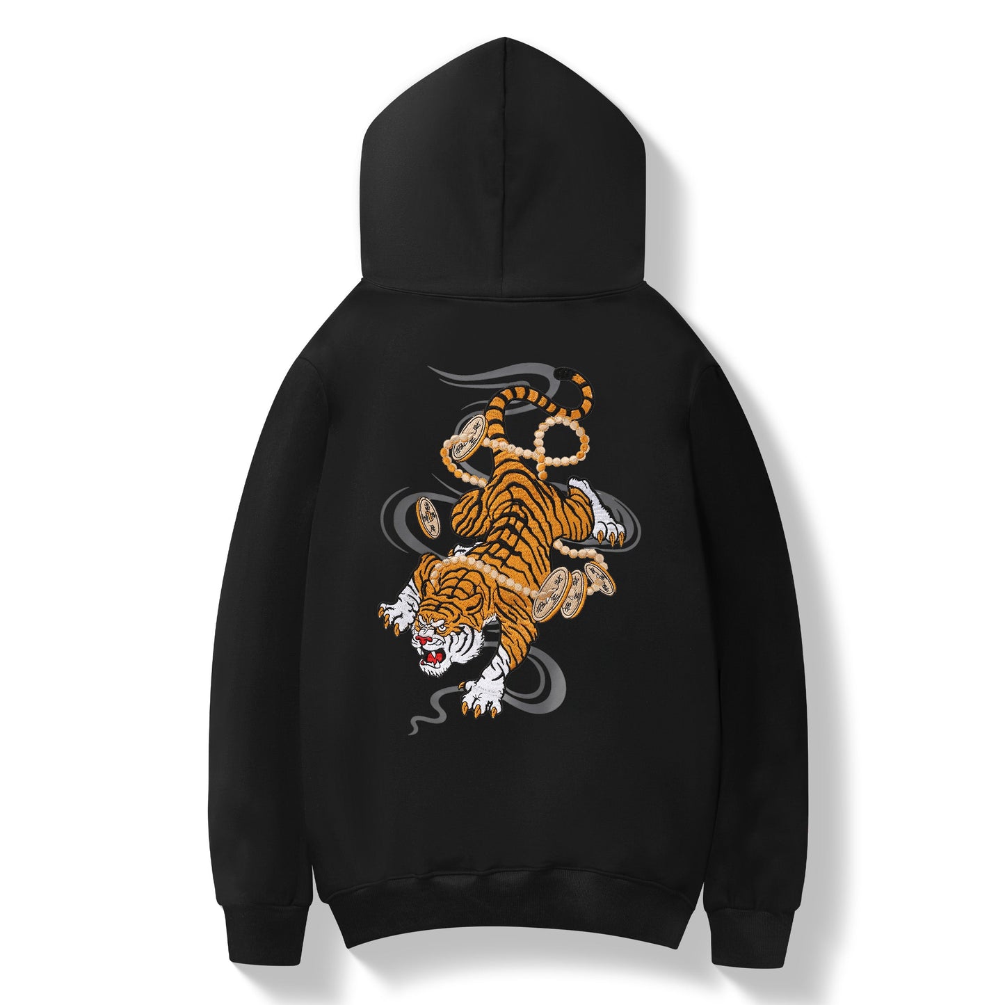 Sudadera con capucha y bordado de tigre KH9017 