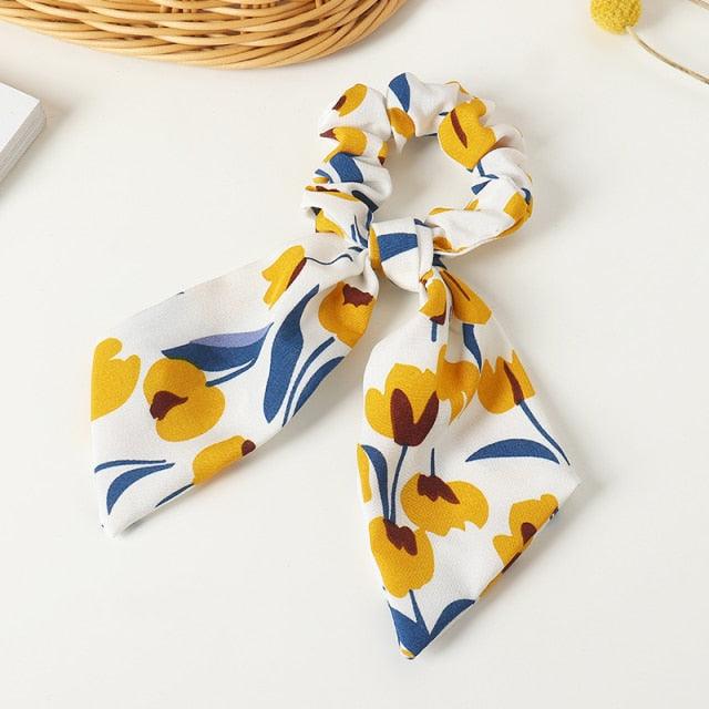 Satin Ribbon Ponytail Scrunchies