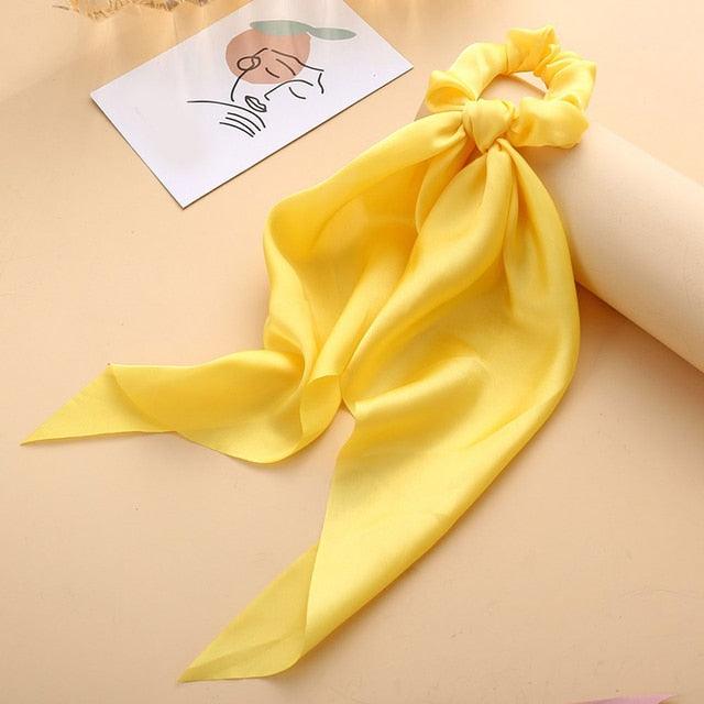 Satin Ribbon Ponytail Scrunchies