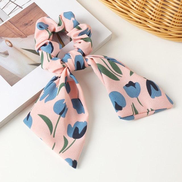 Satin Ribbon Ponytail Scrunchies