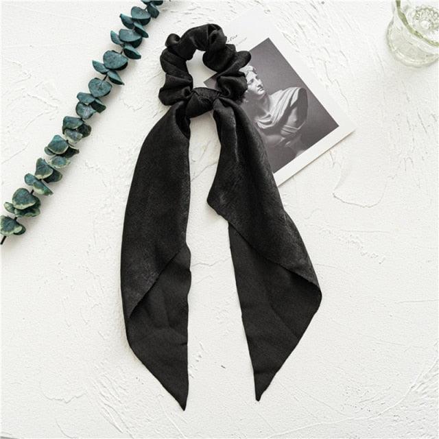 Satin Ribbon Ponytail Scrunchies