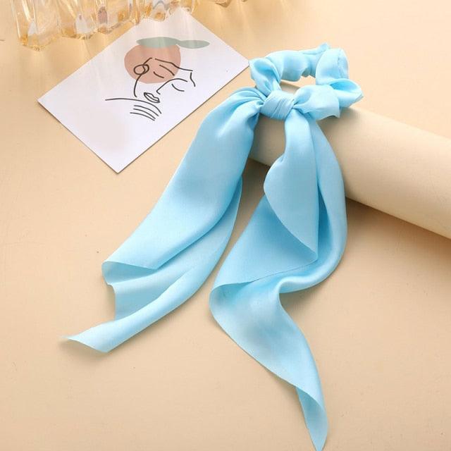 Satin Ribbon Ponytail Scrunchies