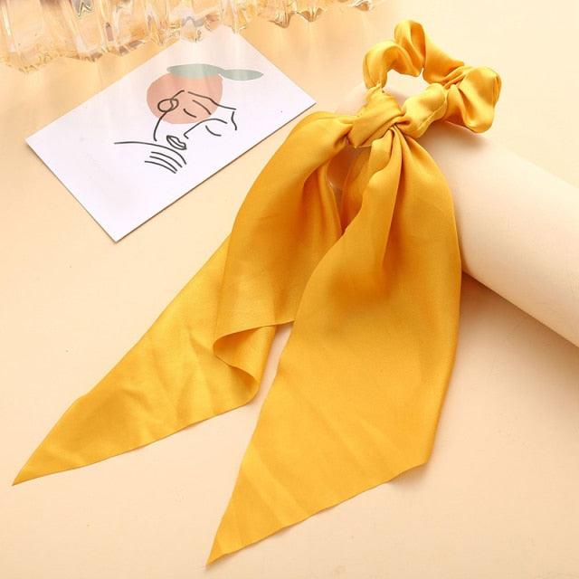 Satin Ribbon Ponytail Scrunchies