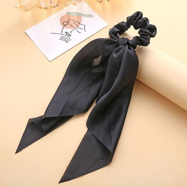 Satin Ribbon Ponytail Scrunchies