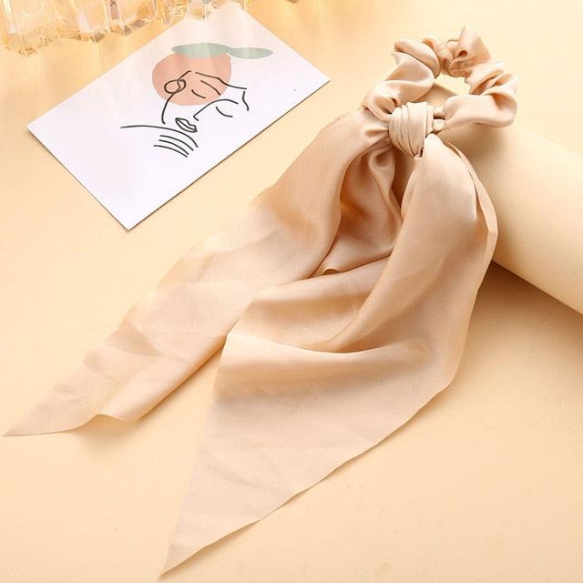 Satin Ribbon Ponytail Scrunchies