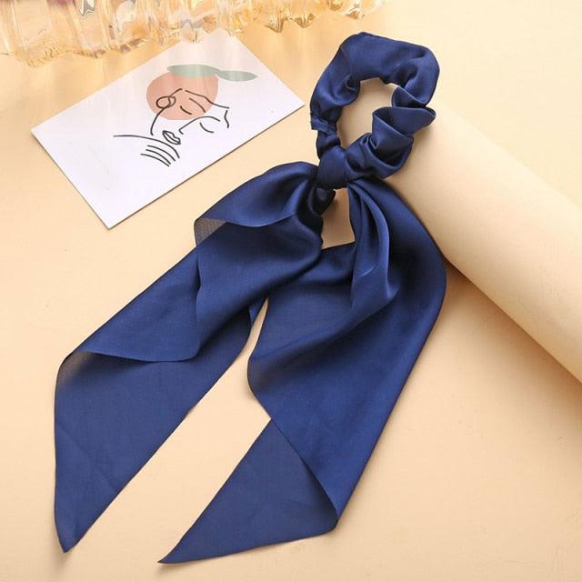 Satin Ribbon Ponytail Scrunchies