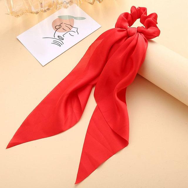 Satin Ribbon Ponytail Scrunchies