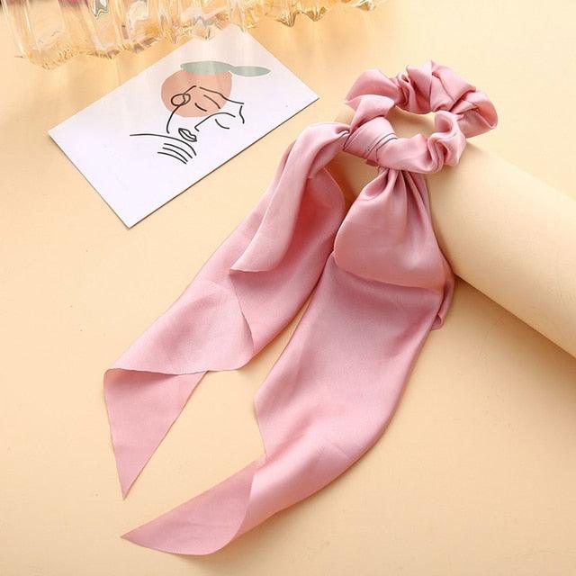 Satin Ribbon Ponytail Scrunchies
