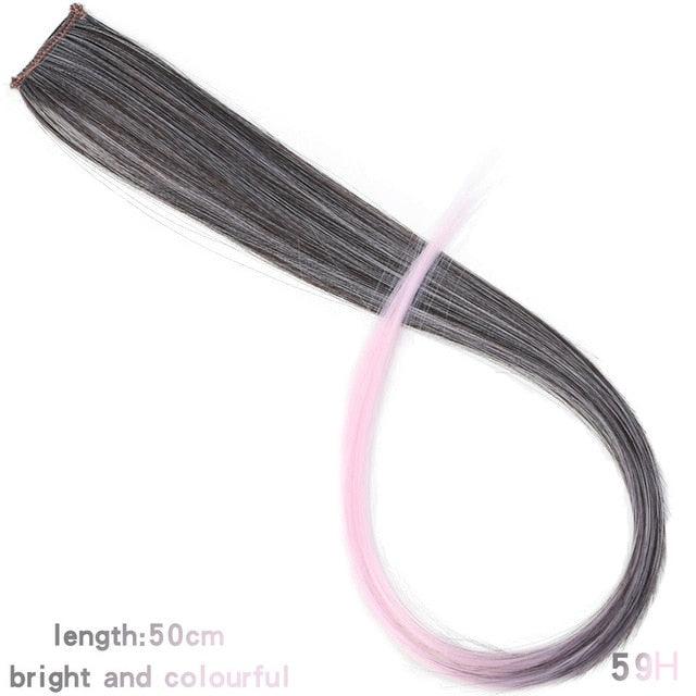 Rainbow Clip-In Hair Color Streaks