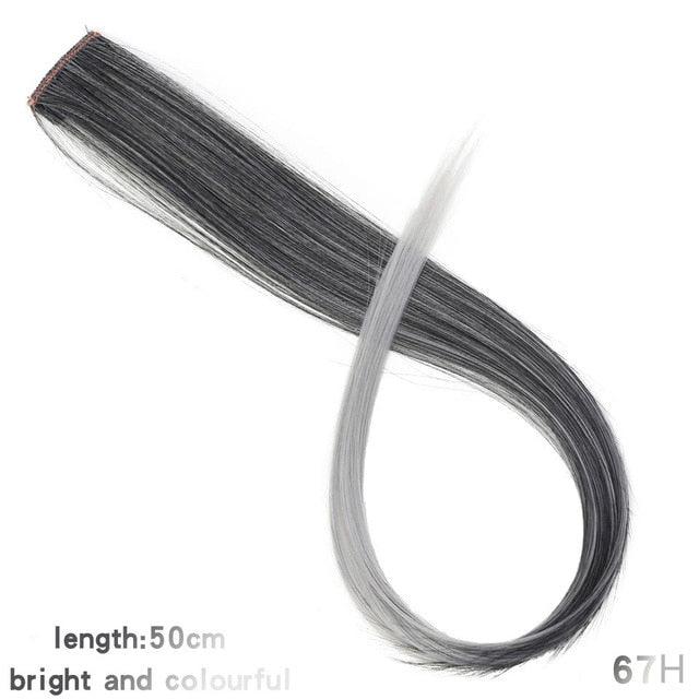 Rainbow Clip-In Hair Color Streaks