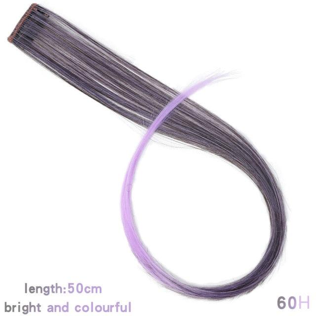 Rainbow Clip-In Hair Color Streaks