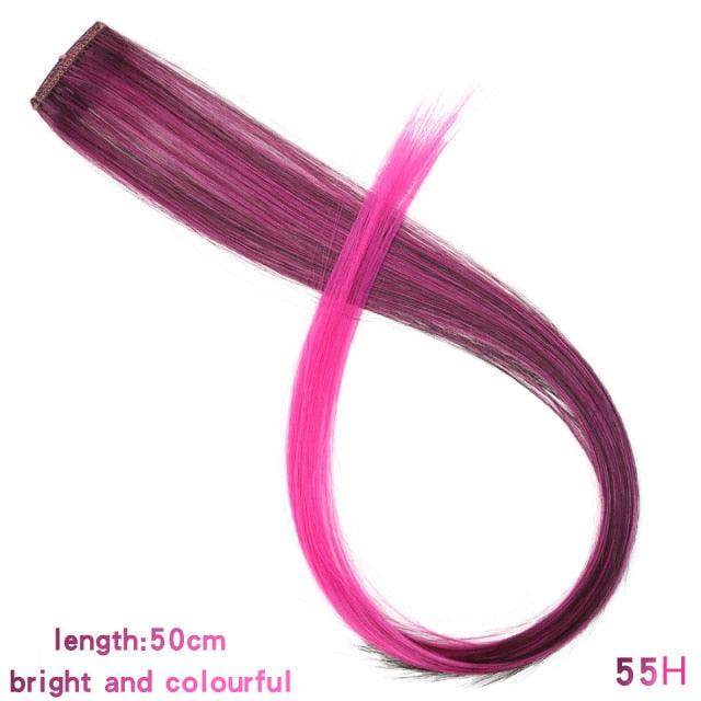 Rainbow Clip-In Hair Color Streaks