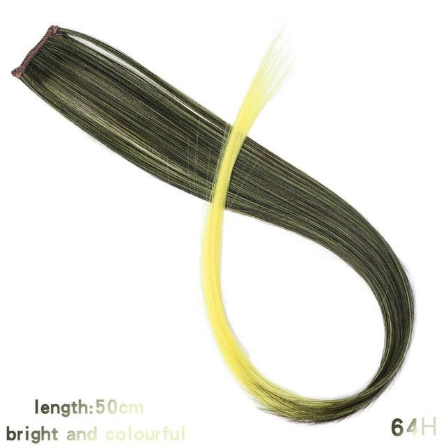 Rainbow Clip-In Hair Color Streaks
