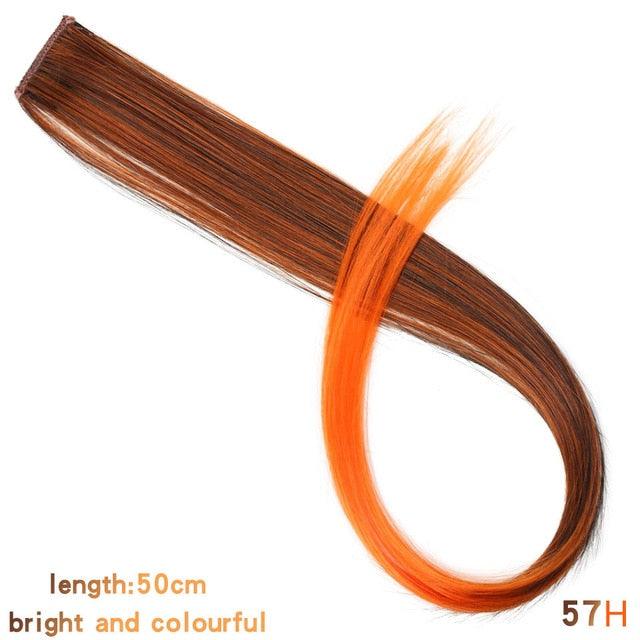 Rainbow Clip-In Hair Color Streaks