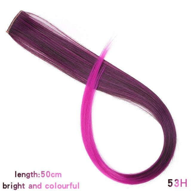Rainbow Clip-In Hair Color Streaks