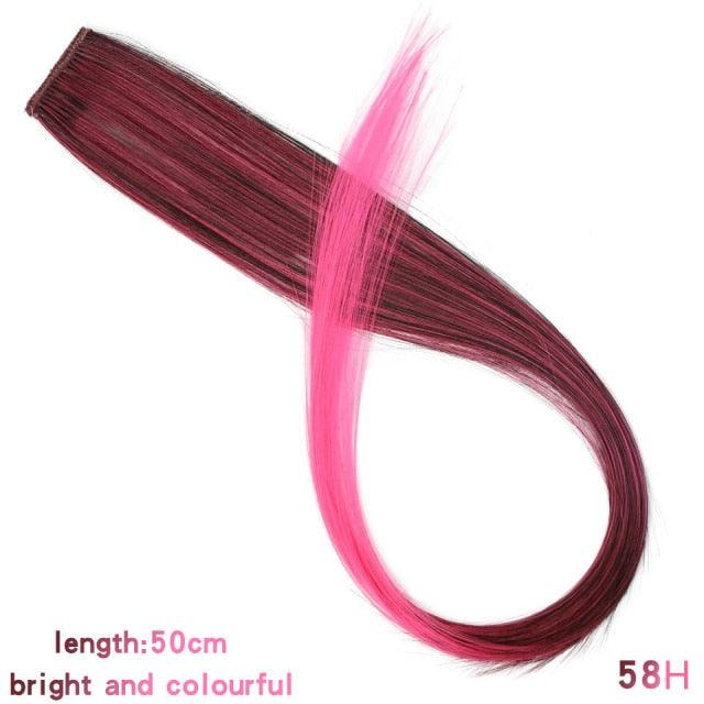 Rainbow Clip-In Hair Color Streaks