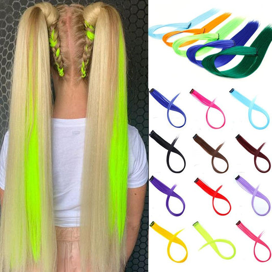 Rainbow Clip-In Hair Color Streaks