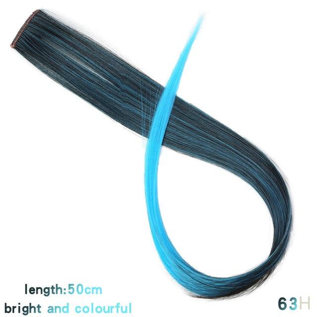 Rainbow Clip-In Hair Color Streaks
