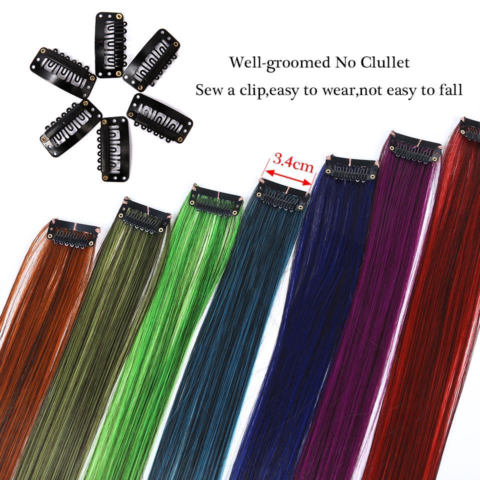 Rainbow Clip-In Hair Color Streaks