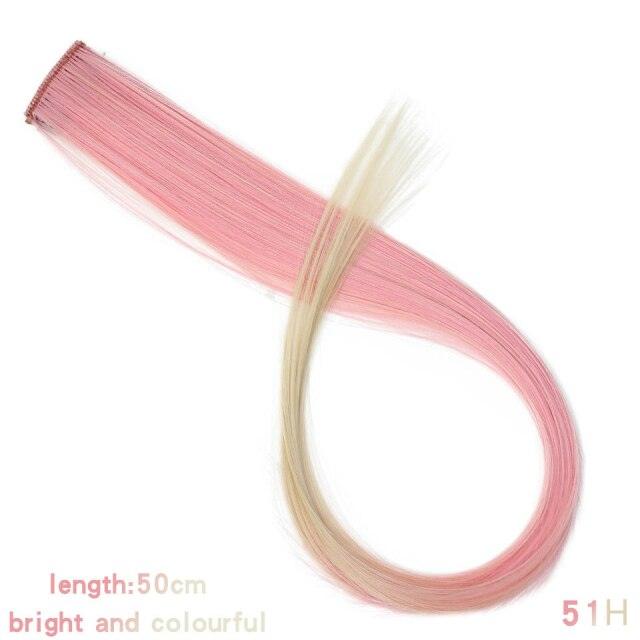 Rainbow Clip-In Hair Color Streaks