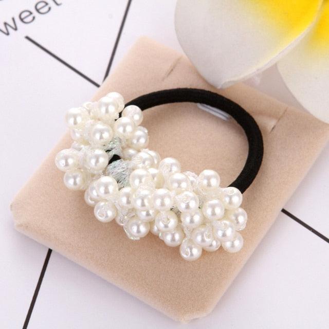 Pearl Bead Hair Ties