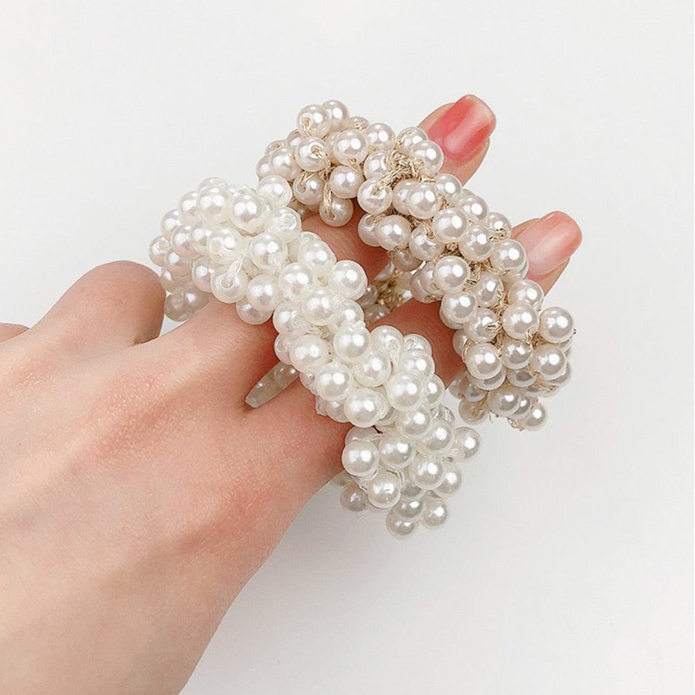 Pearl Bead Hair Ties