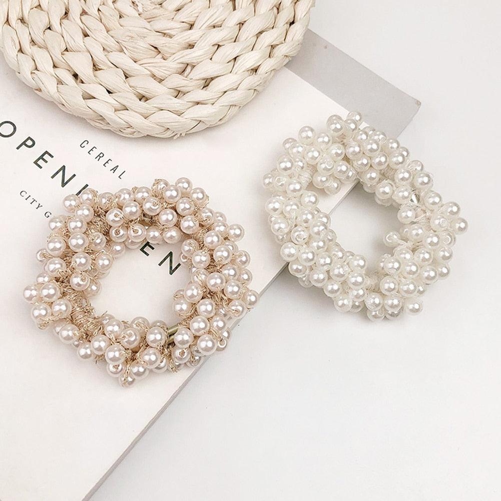 Pearl Bead Hair Ties