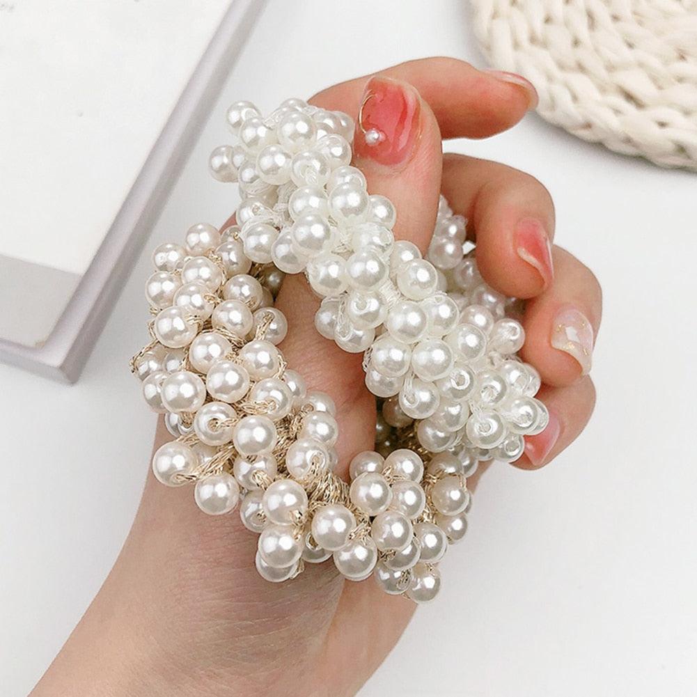Pearl Bead Hair Ties