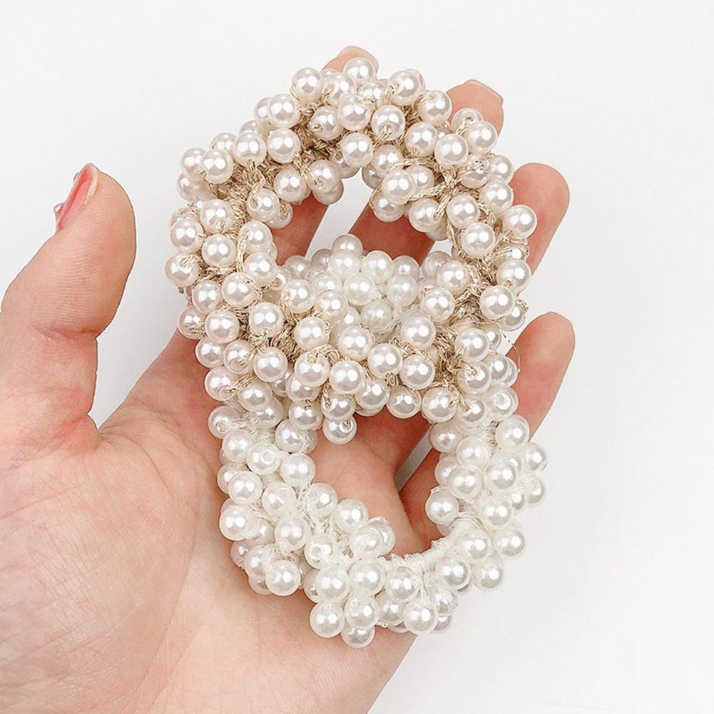 Pearl Bead Hair Ties