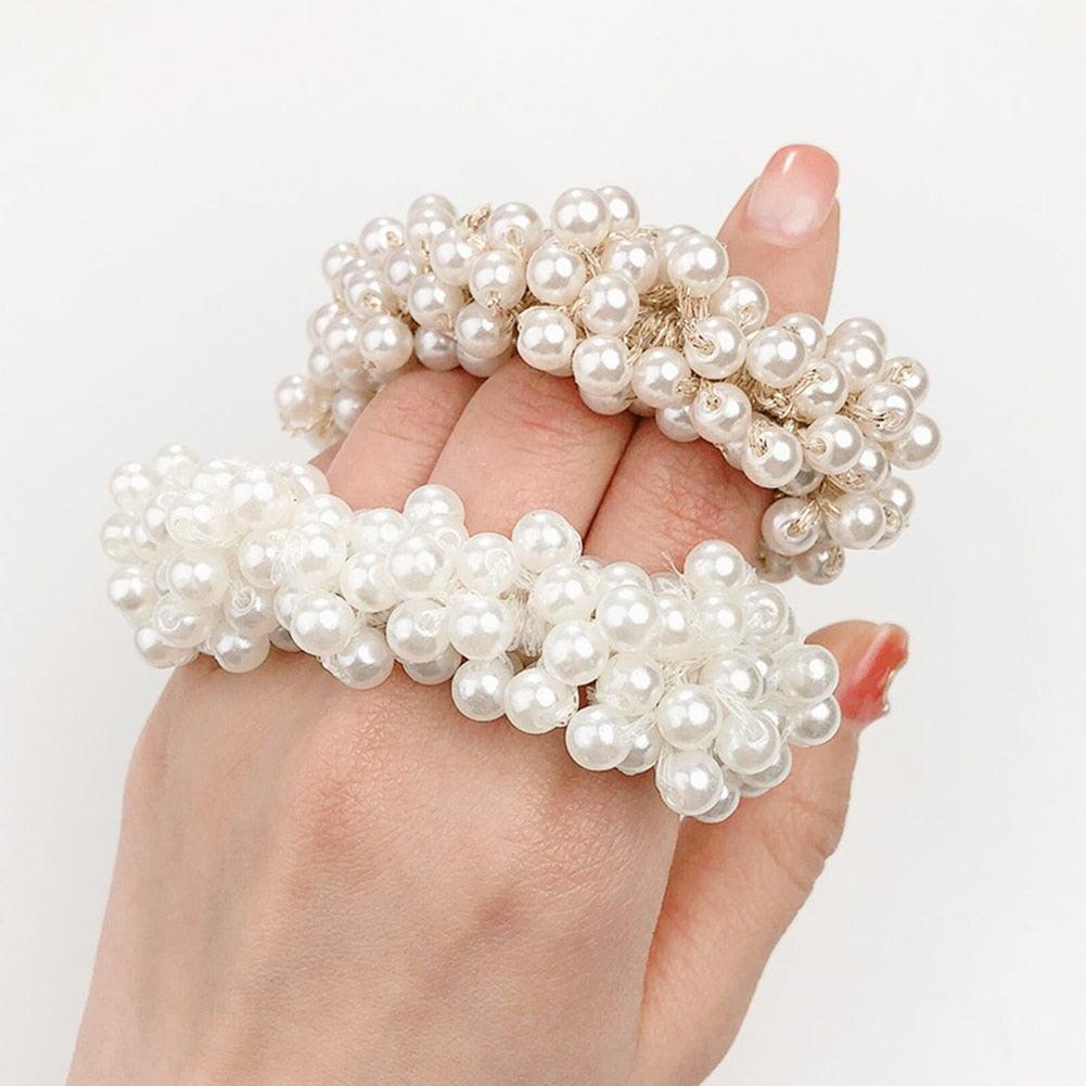 Pearl Bead Hair Ties