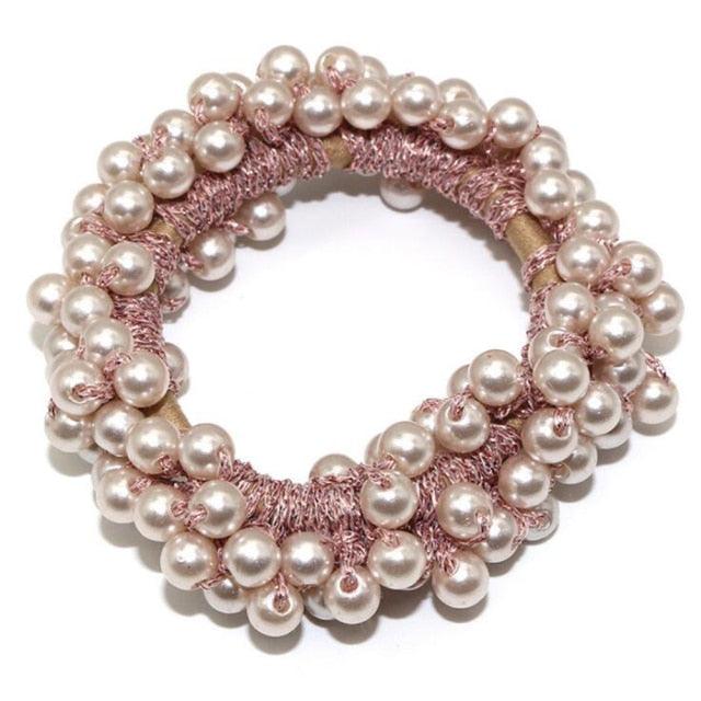 Pearl Bead Hair Ties