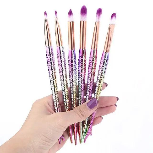 11-Piece Mermaid Makeup Brush Set