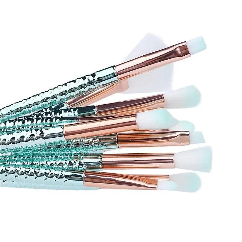 11-Piece Mermaid Makeup Brush Set