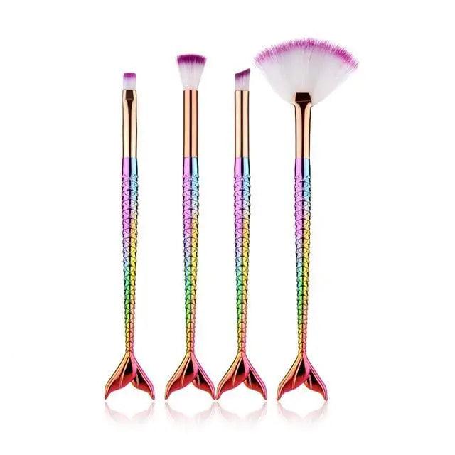 11-Piece Mermaid Makeup Brush Set