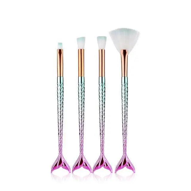 11-Piece Mermaid Makeup Brush Set