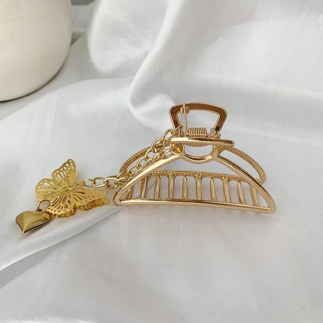 Butterfly Tassel Hair Claws